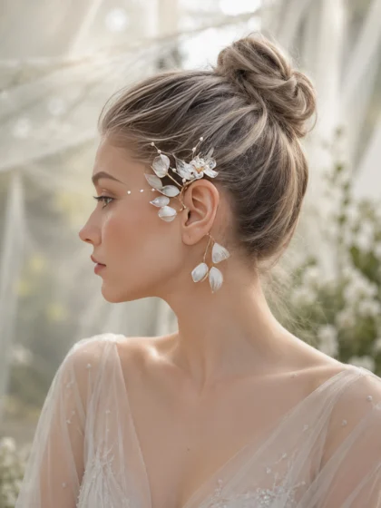 Violet Ear Cuff
